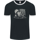 Twisted DJ Decks Vinyl DJing Acid House Mens Ringer T-Shirt FotL Black/White