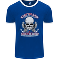 Race the Rain Biker Mens Ringer T-Shirt FotL Royal Blue/White