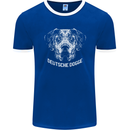 Deutsche Dogge Great Dane Dog Mens Ringer T-Shirt FotL Royal Blue/White