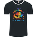 LGBT Gay Pride Cowboy Awareness Day Mens Ringer T-Shirt FotL Black/White