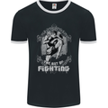 The Art of Fighting MMA Muay Thai Mens Ringer T-Shirt FotL Black/White