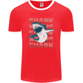 A Great White Shark Mens Ringer T-Shirt FotL Red/White