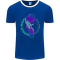 Dissolve Reality Mental Awareness Mens Ringer T-Shirt FotL Royal Blue/White