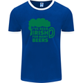 Been Irish for Many Beers St. Patrick's Day Mens Ringer T-Shirt FotL Royal Blue/White