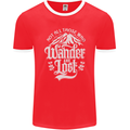 Not All Those Who Wander Are Lost Trekking Mens Ringer T-Shirt FotL Red/White