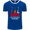 May Start Talking About Guitars Guitarist Mens Ringer T-Shirt FotL Royal Blue/White