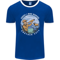 Hunting Making Another Call Hunter Funny Mens Ringer T-Shirt FotL Royal Blue/White