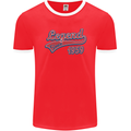Legend Since 64th Birthday 1959 Mens Ringer T-Shirt FotL Red/White