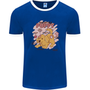 Anatomy of a Puppy Dog Mens White Ringer T-Shirt Royal Blue/White