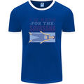 Funny Yoga Im Here For the Savasana Mens Ringer T-Shirt FotL Royal Blue/White