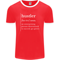Hustler Definition Hustle Mens Ringer T-Shirt FotL Red/White