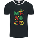 Symbols of Mexico Mens Ringer T-Shirt FotL Black/White