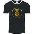 Everyone's Irish on St. Patrick's Day Beer Mens Ringer T-Shirt FotL Black/White