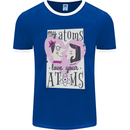 My Atoms Love Your Atoms Valentine's Day Mens Ringer T-Shirt FotL Royal Blue/White