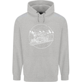 White Locomotive Steam Engine Train Spotter Childrens Kids Hoodie Sports Grey