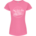 White Locomotive Steam Engine Train Spotter Womens Petite Cut T-Shirt Azalea