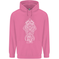 White Mandala Art Elephant Mens 80% Cotton Hoodie Azelea