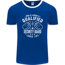 A Qualified Security Guard Looks Like Mens Ringer T-Shirt FotL Royal Blue/White