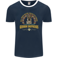 A German Shepherd Dog Mens Ringer T-Shirt FotL Navy Blue/White