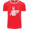 Street Fighter MMA Bare Knuckle Fighting Mens Ringer T-Shirt FotL Red/White