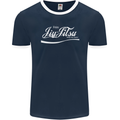 Enjoy Jiu Jitsu MMA Mixed Martial Art Funny Mens Ringer T-Shirt FotL Navy Blue/White