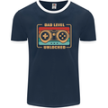 New Dad Father Gaming Gamer Baby Mens Ringer T-Shirt FotL Navy Blue/White