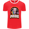 Can't Hide My Pride LGBT Gay Awareness Mens Ringer T-Shirt FotL Red/White