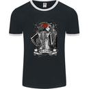 Pull It and Fire Day of the Dead La Catrina Mens Ringer T-Shirt FotL Black/White