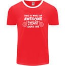 This Is What An Awesome Cyclist Cyclist Mens Ringer T-Shirt FotL Red/White