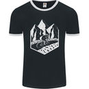 DH Downhill Mountain Biking Cycling Bicycle Mens Ringer T-Shirt FotL Black/White