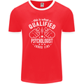 A Qualified Psychologist Looks Like Mens Ringer T-Shirt FotL Red/White