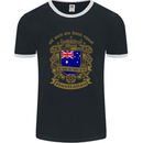 All Men Are Born Equal Australian Australia Mens Ringer T-Shirt FotL Black/White