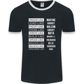 Dream Like Black Lives Matter History Month Mens Ringer T-Shirt FotL Black/White