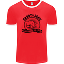 Daddy & Sons Best Friends Father's Day Mens Ringer T-Shirt FotL Red/White