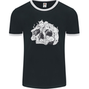 A Skull Made of Cats Mens Ringer T-Shirt FotL Black/White