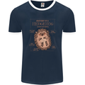 Anatomy of a Hedgehog Funny Mens Ringer T-Shirt FotL Navy Blue/White