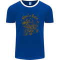 Join Our Coven Funny Halloween Pumpkin Mens Ringer T-Shirt FotL Royal Blue/White