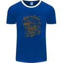 Join Our Coven Funny Halloween Pumpkin Mens Ringer T-Shirt FotL Royal Blue/White