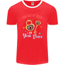 Autism You Are My Heart I Am Your Voice ASD Mens Ringer T-Shirt FotL Red/White