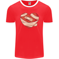 A Broken Heart Anti Valentines Day Single Mens Ringer T-Shirt FotL Red/White