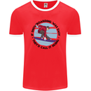 If Snowboarding Was Easy Skiing Funny Mens Ringer T-Shirt FotL Red/White