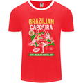 Brazilian Capoeira Mixed Martial Arts MMA Mens Ringer T-Shirt FotL Red/White