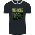 The Go Anywhere Vehicle 4X4 Off Roading Mens Ringer T-Shirt FotL Black/White