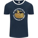 Bearded Dragons Like Little Dinosaurs Mens Ringer T-Shirt FotL Navy Blue/White