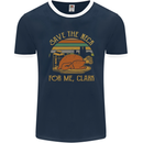 Save the Neck For Me Clark Christmas Movie Mens Ringer T-Shirt FotL Navy Blue/White
