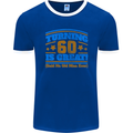 60th Birthday Turning 60 Is Great Year Old Mens Ringer T-Shirt FotL Royal Blue/White