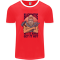 Blacksmiths Hit it Hard and Get it Hot Mens Ringer T-Shirt Red/White