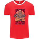 Blacksmiths Hit it Hard and Get it Hot Mens Ringer T-Shirt Red/White
