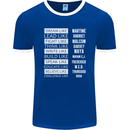 Dream Like Black Lives Matter History Month Mens Ringer T-Shirt FotL Royal Blue/White