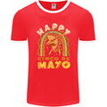 Happy Cinco De Mayo Day Mexico Mens Ringer T-Shirt FotL Red/White